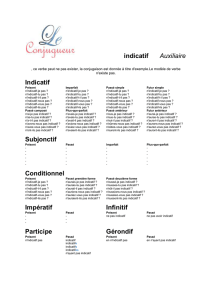 Indicatif - Le Conjugueur