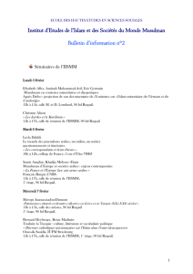Bulletin IISMM n° 2 - Février 2007