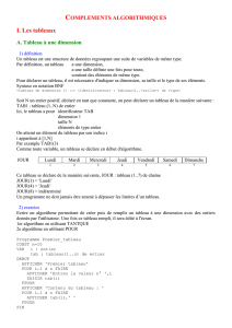 Compléments algorithmiques