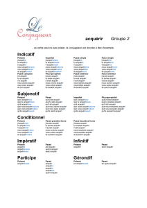 Indicatif - Le conjugueur