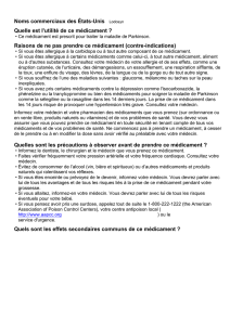 Raisons de ne pas prendre ce médicament (contre