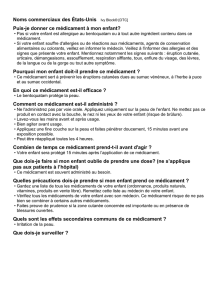 Puis-je donner ce médicament à mon enfant?