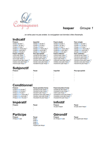 Indicatif - Le conjugueur