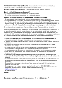 Quels sont les effets secondaires communs de ce médicament