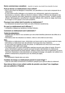 Puis-je donner ce médicament à mon enfant?