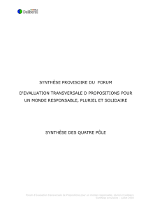 PHB I. À propos des ressources naturelles qui garantissent la vie