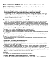 Puis-je donner ce médicament à mon enfant?