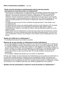 Quels sont les effets secondaires communs de ce médicament