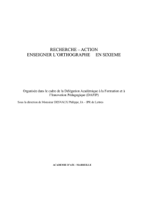 le bilan complet de la recherche-action sur l`enseignement de l