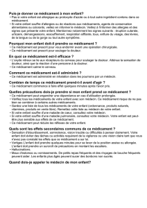 Puis-je donner ce médicament à mon enfant?