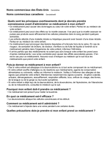 Puis-je donner ce médicament à mon enfant?