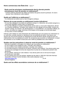 Quels sont les effets secondaires communs de ce médicament