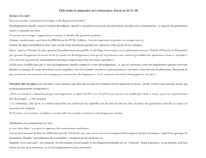 TES3 Grille de préparation de la dissertation. Devoir du 14/11 /09