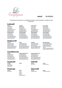 Indicatif - Le conjugueur