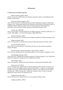 Bibliographie I. Dictionnaires de folklore japonais. Bukkyô minzoku