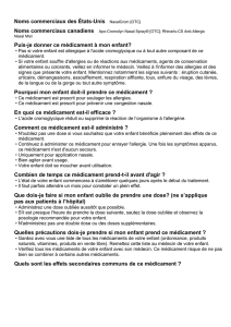 Puis-je donner ce médicament à mon enfant?