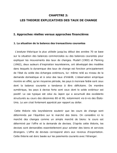 chapitre 2: les theorie explicatives des taux de change