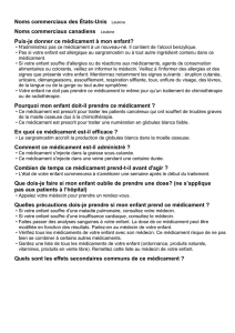 Puis-je donner ce médicament à mon enfant?