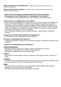 Puis-je donner ce médicament à mon enfant?