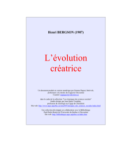 Henri Bergson - L-evolution creatrice
