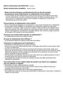 Puis-je donner ce médicament à mon enfant?