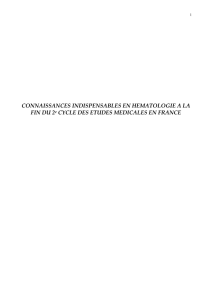 Anémies - Sociéte Française d`hématologie