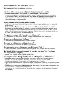 Puis-je donner ce médicament à mon enfant?