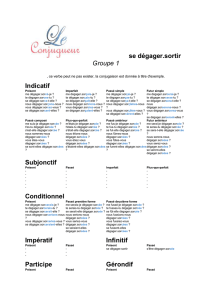 se dégager.sortir Groupe 1