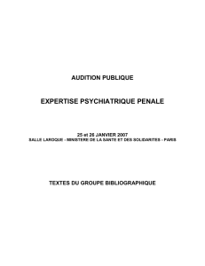 Rapport du groupe bibliographique - Psydoc-France
