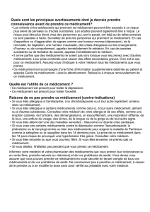 Quels sont les effets secondaires communs de ce médicament