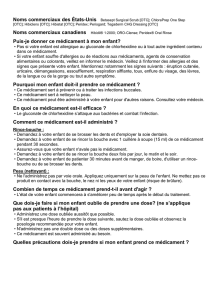 Puis-je donner ce médicament à mon enfant?