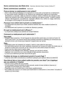 Puis-je donner ce médicament à mon enfant?