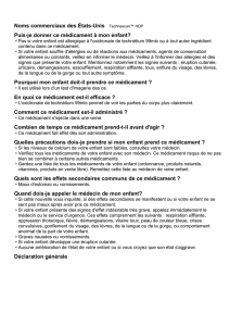 Puis-je donner ce médicament à mon enfant?