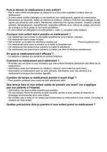 Quand dois-je appeler le médecin de mon enfant?