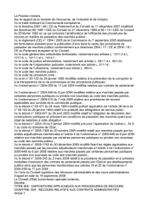 Décret n° 2009-1456 du 27 novembre 2009 relatif - Marché