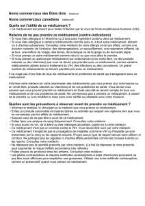 Raisons de ne pas prendre ce médicament