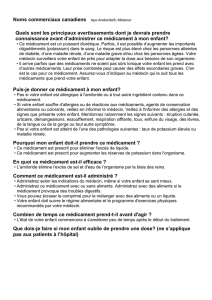 Quand dois-je appeler le médecin de mon enfant?