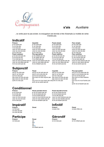 Indicatif - Le conjugueur