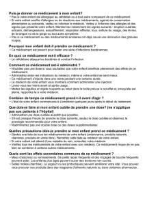 Quand dois-je appeler le médecin de mon enfant?