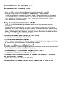 Puis-je donner ce médicament à mon enfant?