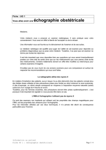 Echographie obstétricale [UG1] - Société Française de Radiologie