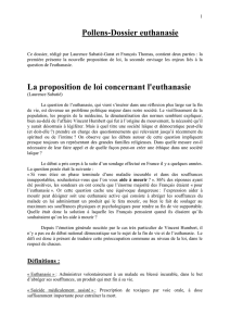 Le cas du patient conscient, incurable, parvenu au stade terminal