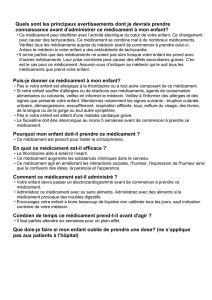 Quand dois-je appeler le médecin de mon enfant?