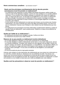 Quels sont les effets secondaires communs de ce médicament