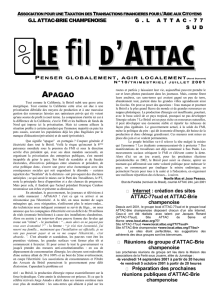 juillet 2001 - Les comités locaux