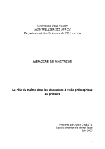 Université Paul Valéry - Pratiques philosophiques