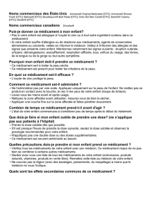 Puis-je donner ce médicament à mon enfant?