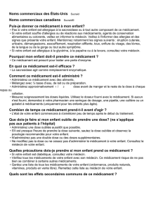 Puis-je donner ce médicament à mon enfant?