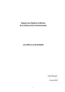 Le livre à la télévision - Ministère de la Culture et de la Communication