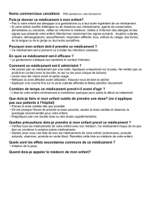 Puis-je donner ce médicament à mon enfant?